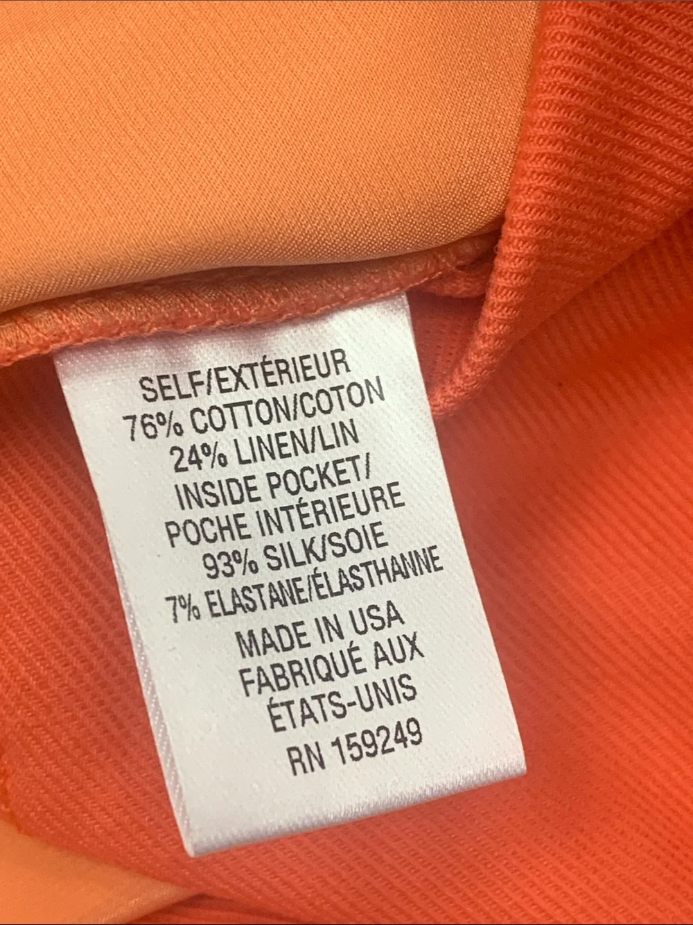 NWOT TWP Dees Cotton-Linen Wide-Leg Trousers Size 4 Poppy Color - Picture 6 of 7